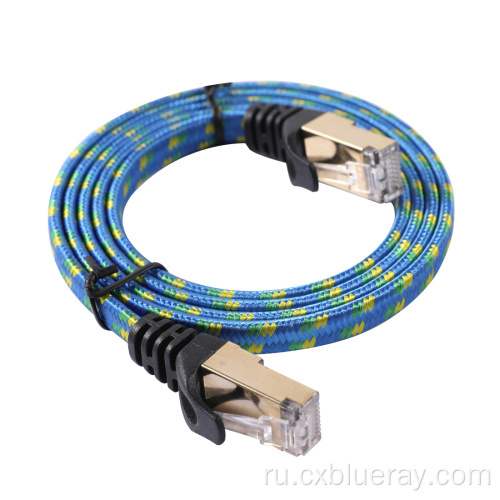 Нейлоновое плетеное экранированный интернет -патч кабель Cat7 Lan Ethernet Cable RJ45 STATCH CABLE